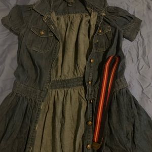 Girls denim dress